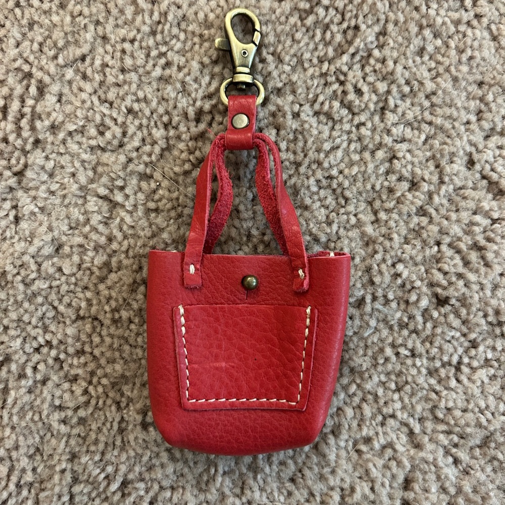 Portland Leather Teeny Tiny Tote keychain